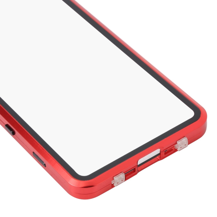 For Sony Xperia 5 III HD Magnetic Metal Tempered Glass Phone Case