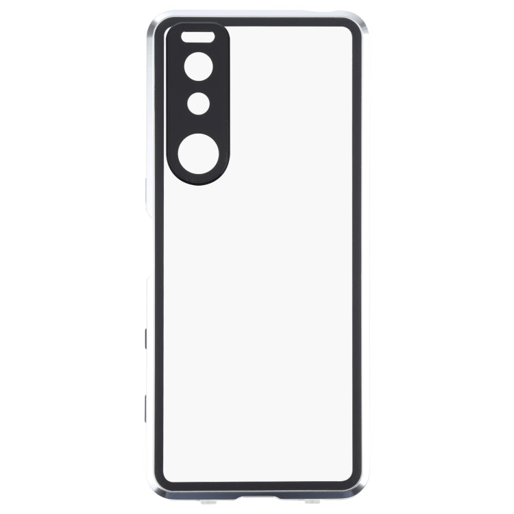 For Sony Xperia 5 III HD Magnetic Metal Tempered Glass Phone Case