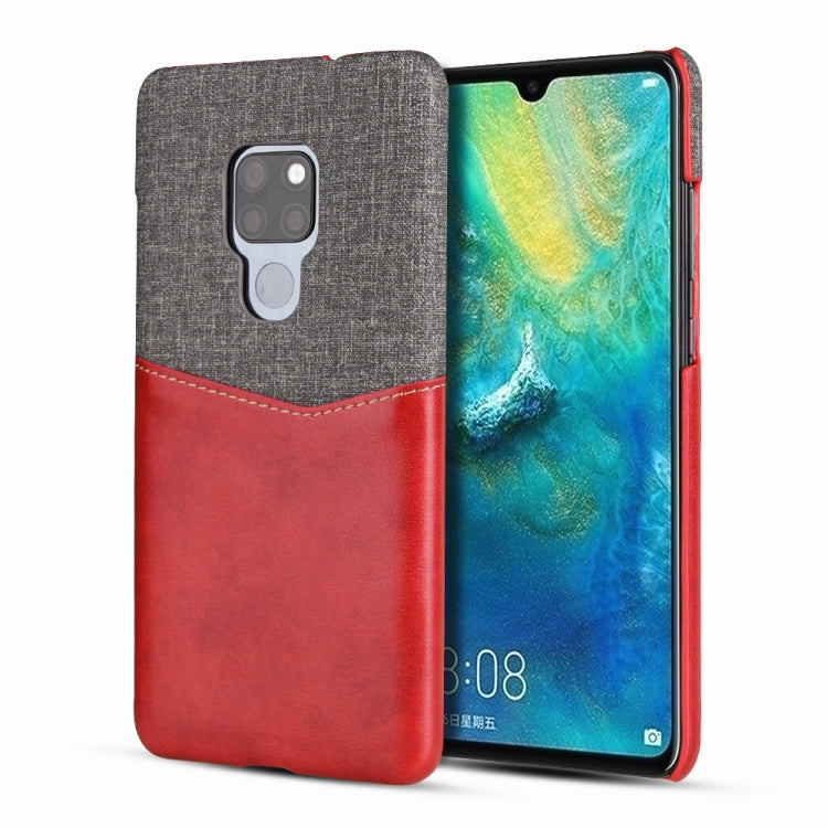 For Huawei Mate 20 PC + PU Splicing Case with Card Slots