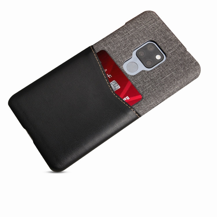For Huawei Mate 20 PC + PU Splicing Case with Card Slots