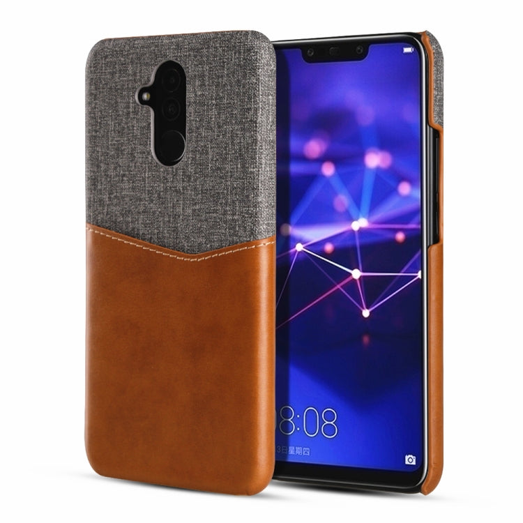 For Huawei Mate 20 Lite PC + PU Splicing Case with Card Slots