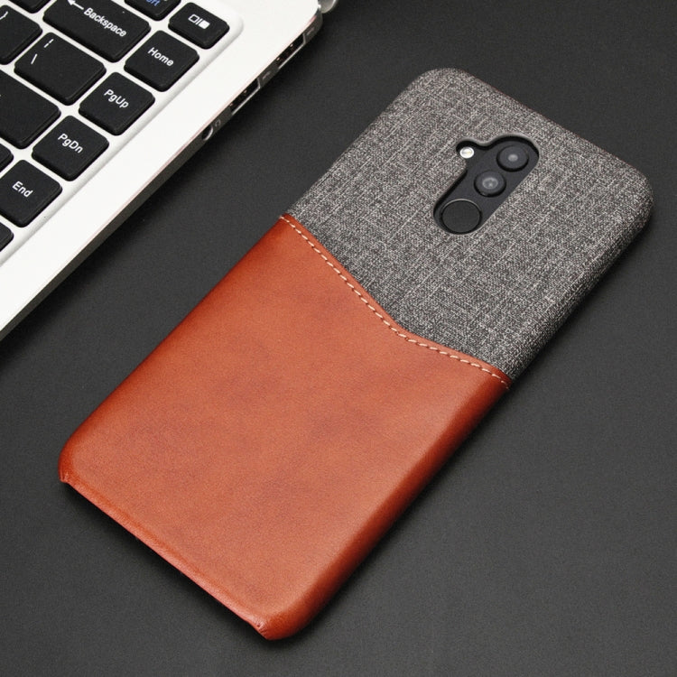 For Huawei Mate 20 Lite PC + PU Splicing Case with Card Slots