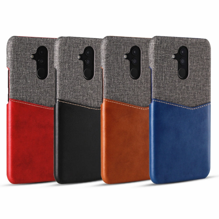 For Huawei Mate 20 Lite PC + PU Splicing Case with Card Slots