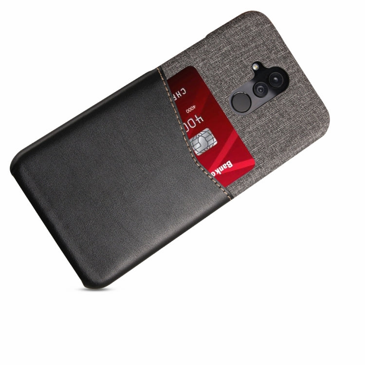For Huawei Mate 20 Lite PC + PU Splicing Case with Card Slots