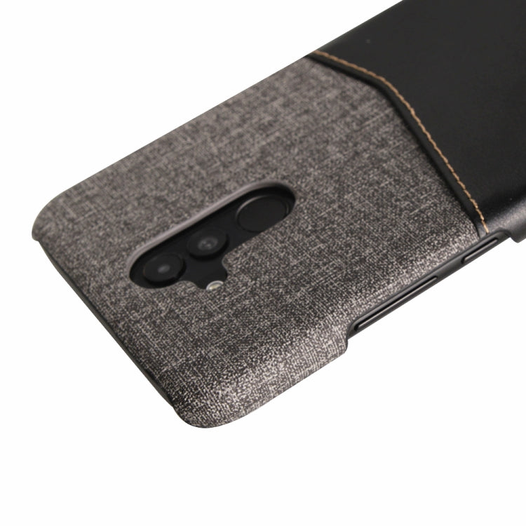 For Huawei Mate 20 Lite PC + PU Splicing Case with Card Slots