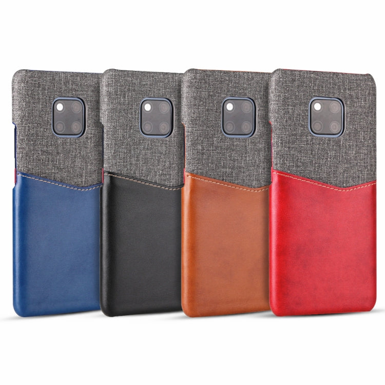 For Huawei Mate 20 Pro / Mate 20 RS PC + PU Splicing Case with Card Slots