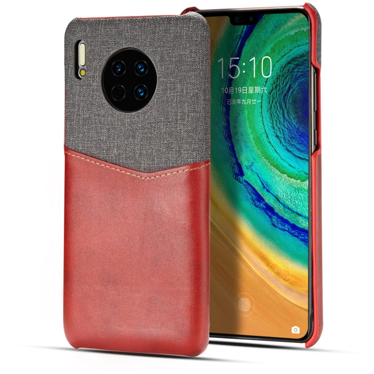 For Huawei Mate 30 Pro PC + PU Splicing Case with Card Slots