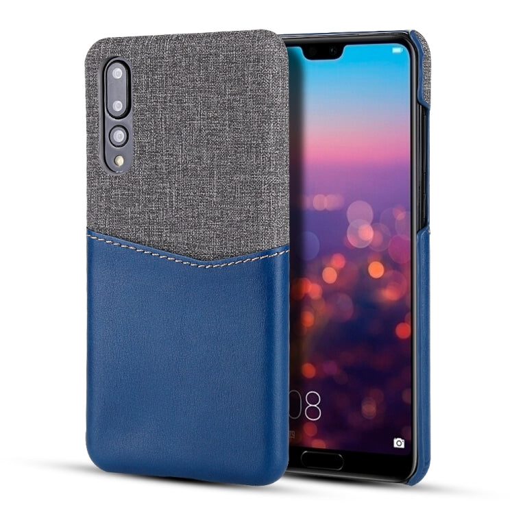 For Huawei P20 Pro PC + PU Splicing Case with Card Slots