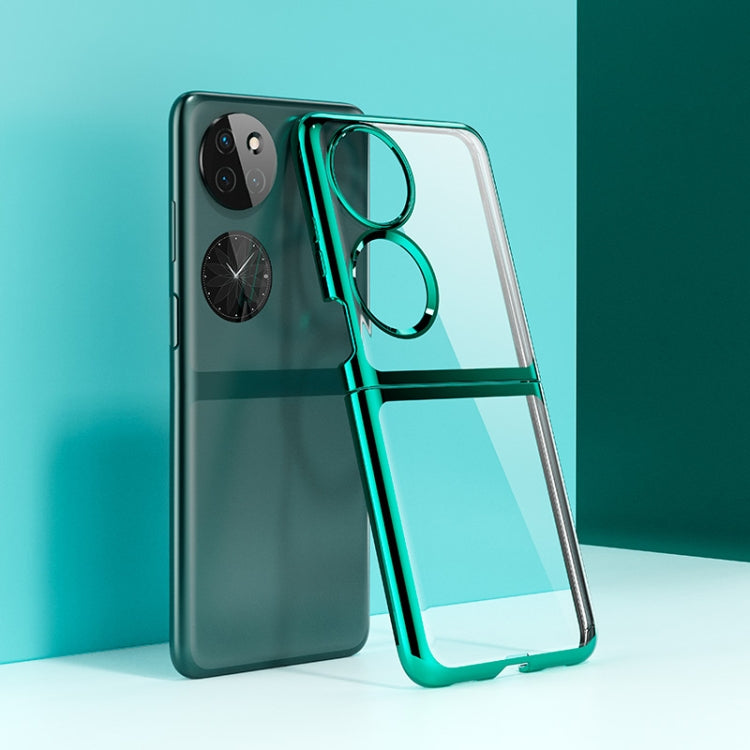 For Huawei P50 Pocket Electroplated Transparent Phone Case