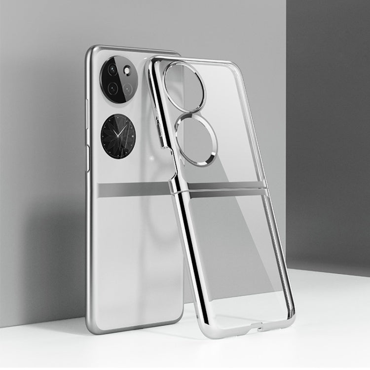 For Huawei P50 Pocket Electroplated Transparent Phone Case