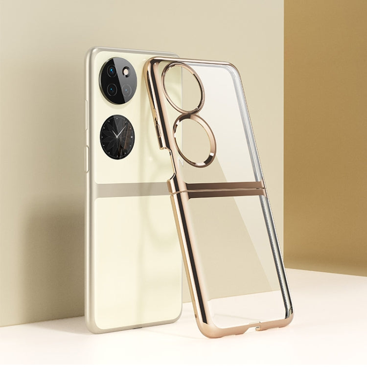 For Huawei P50 Pocket Electroplated Transparent Phone Case