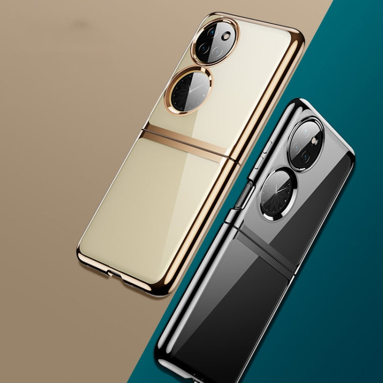 For Huawei P50 Pocket Electroplated Transparent Phone Case