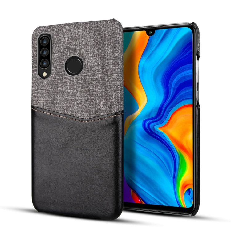 For Huawei P30 Lite PC + PU Splicing Case with Card Slots