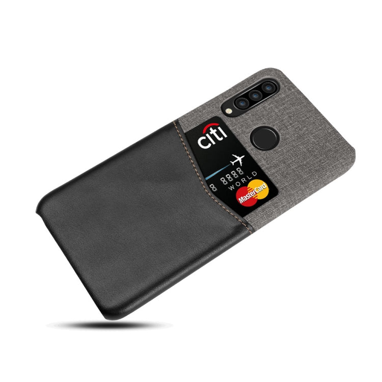 For Huawei P30 Lite PC + PU Splicing Case with Card Slots