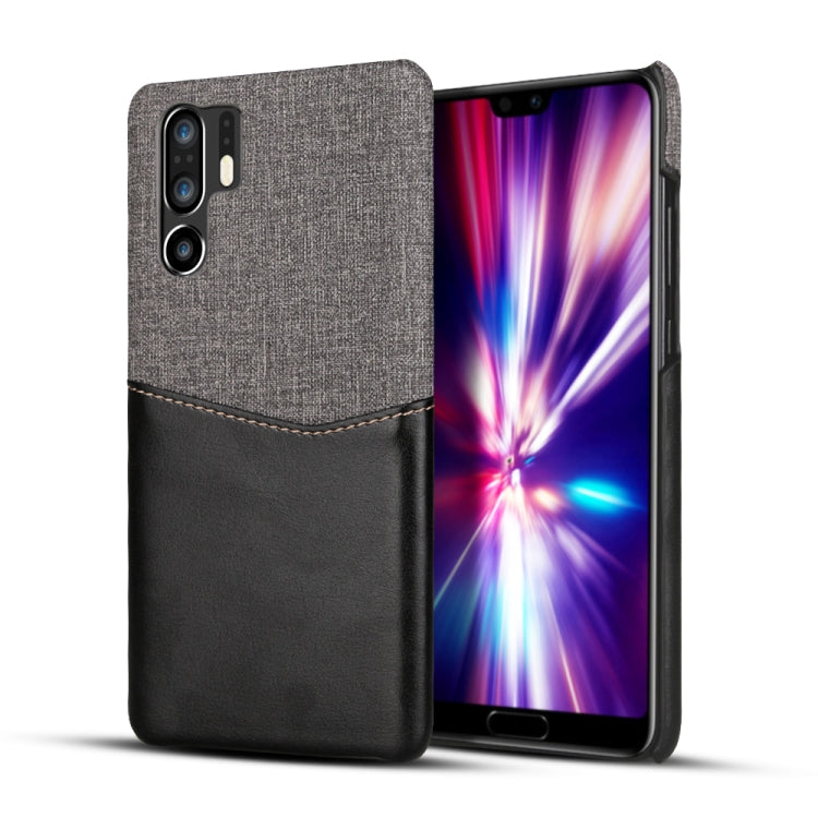 For Huawei P30 Pro PC + PU Splicing Case with Card Slots