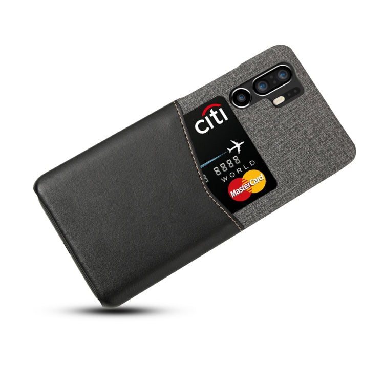 For Huawei P30 Pro PC + PU Splicing Case with Card Slots