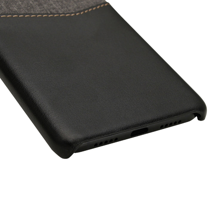 For Huawei P30 PC + PU Splicing Case with Card Slots