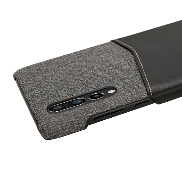 For Huawei P30 PC + PU Splicing Case with Card Slots