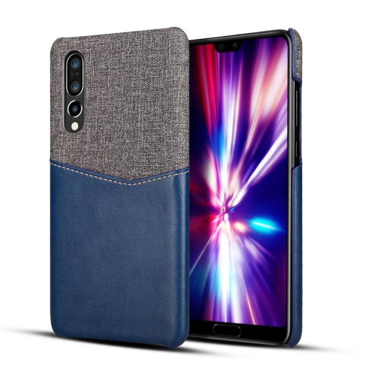 For Huawei P30 PC + PU Splicing Case with Card Slots