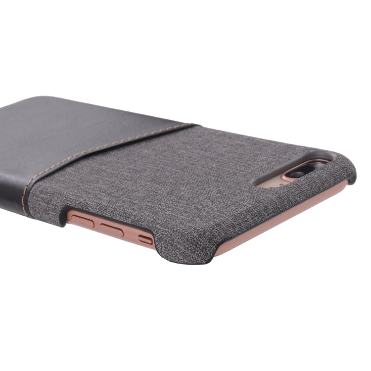 For iPhone 8 Plus / 7 Plus PC + PU Splicing Case with Card Slots