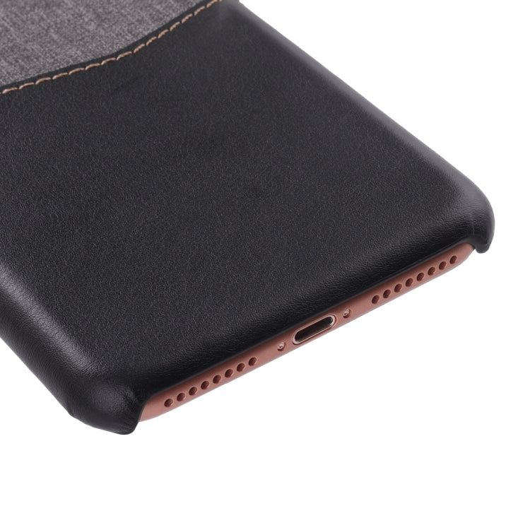 For iPhone 8 Plus / 7 Plus PC + PU Splicing Case with Card Slots