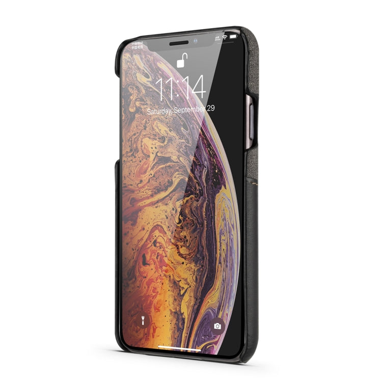 For iPhone 11 Pro PC + PU Splicing Case with Card Slots