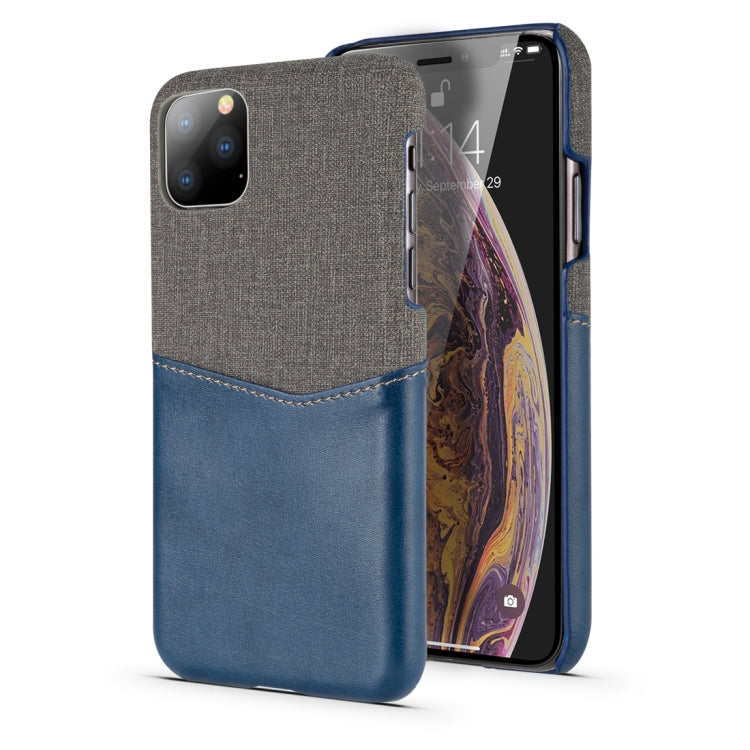 For iPhone 11 Pro PC + PU Splicing Case with Card Slots