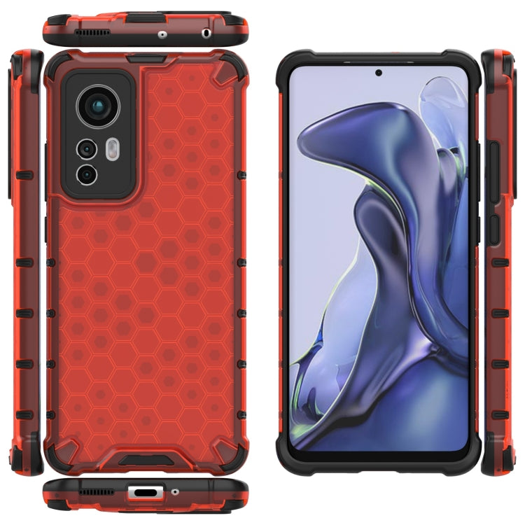 For Xiaomi 12 5G Shockproof Honeycomb PC + TPU Phone Case