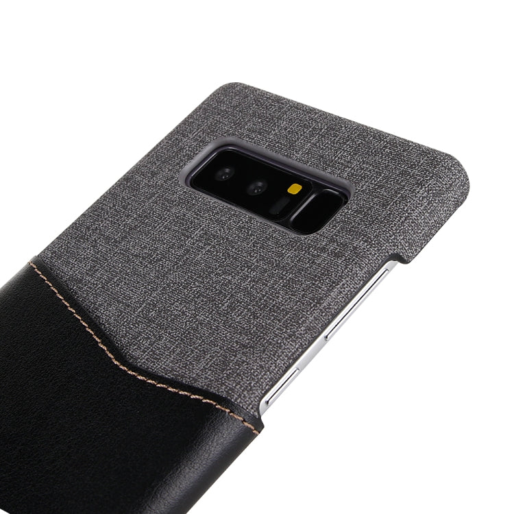 For Galaxy Note8 PC + PU Splicing Case with Card Slots
