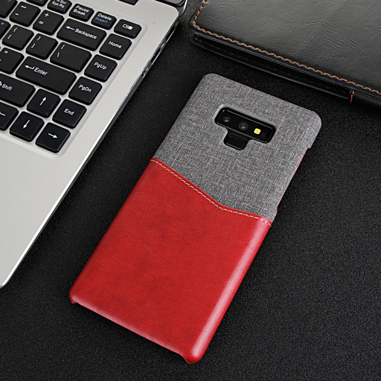 For Galaxy Note9 PC + PU Splicing Case with Card Slots