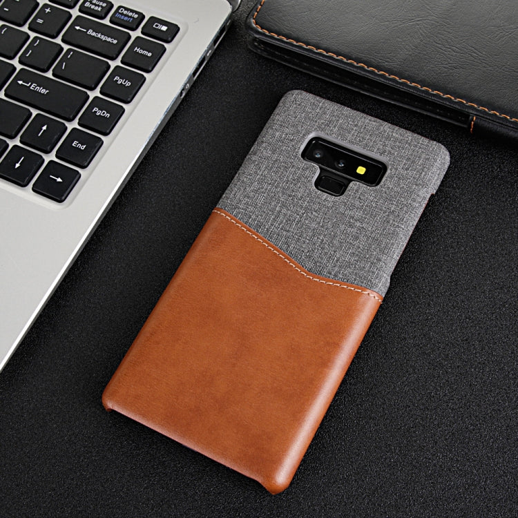 For Galaxy Note9 PC + PU Splicing Case with Card Slots