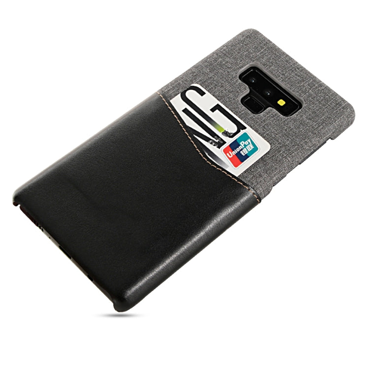 For Galaxy Note9 PC + PU Splicing Case with Card Slots