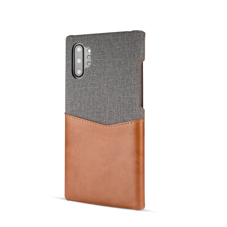 For Galaxy Note10 PC + PU Splicing Case with Card Slots
