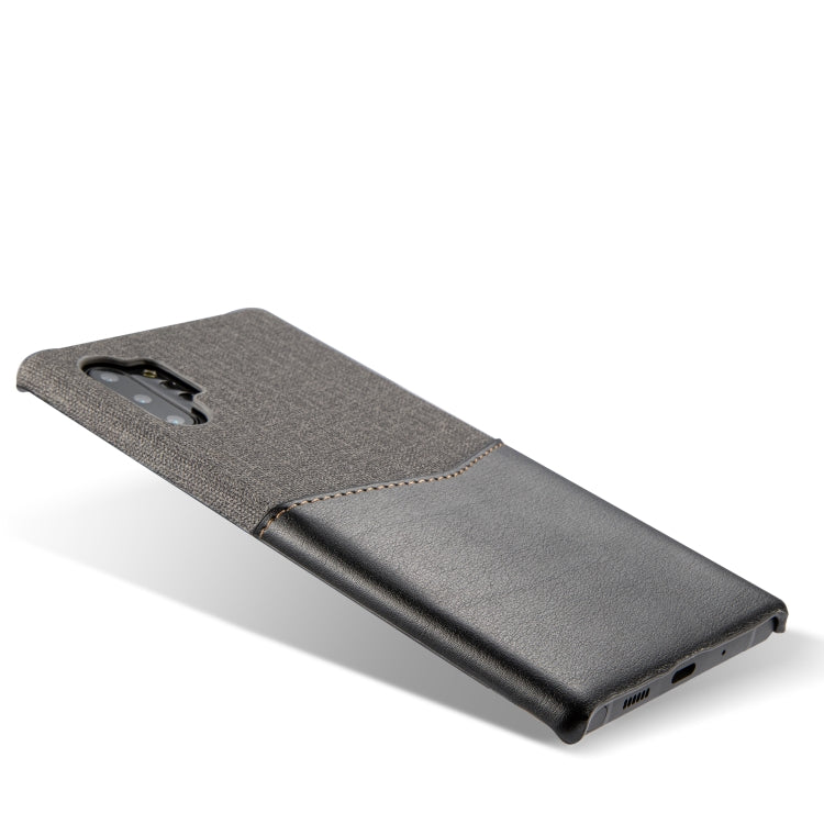 For Galaxy Note10 PC + PU Splicing Case with Card Slots