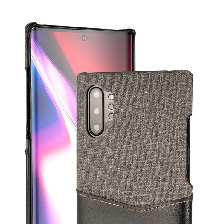 For Galaxy Note10 PC + PU Splicing Case with Card Slots