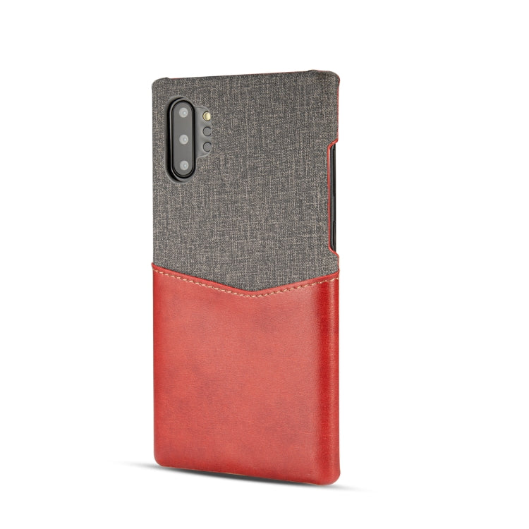 For Galaxy Note10+ PC + PU Splicing Case with Card Slots
