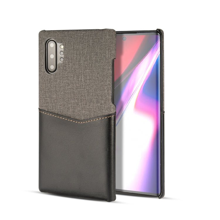 For Galaxy Note10+ PC + PU Splicing Case with Card Slots