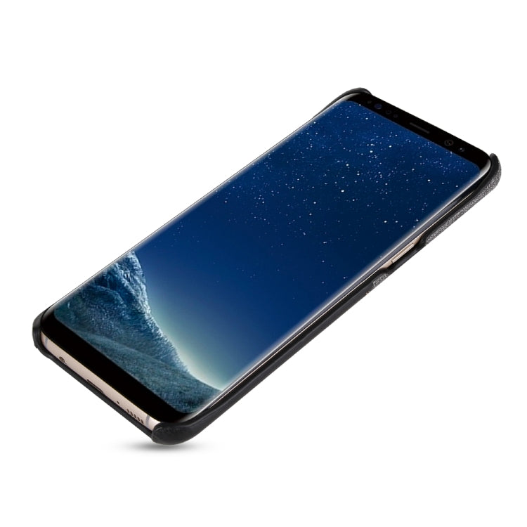For Galaxy S8+ PC + PU Splicing Case with Card Slots