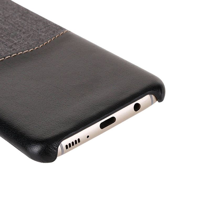 For Galaxy S8+ PC + PU Splicing Case with Card Slots