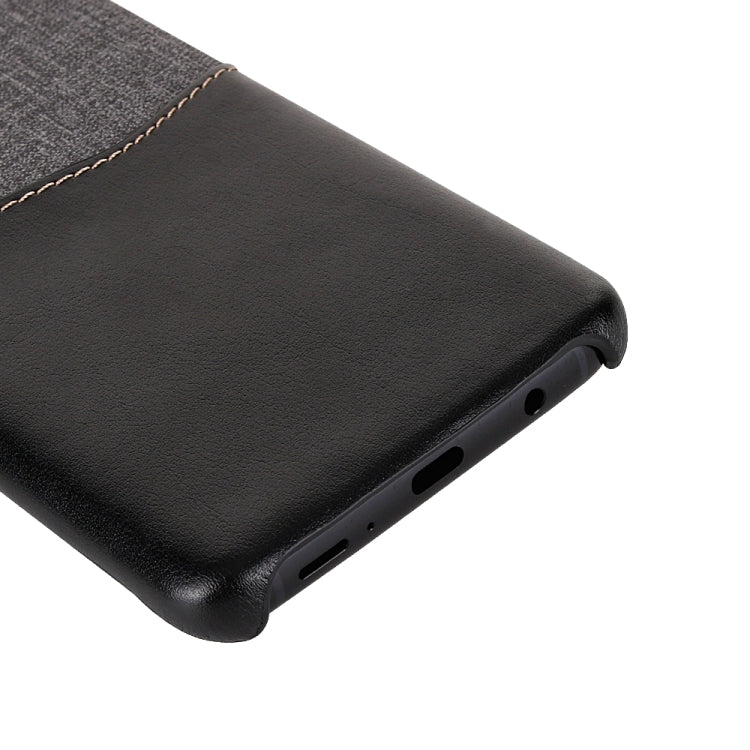 For Galaxy S9+ PC + PU Splicing Case with Card Slots