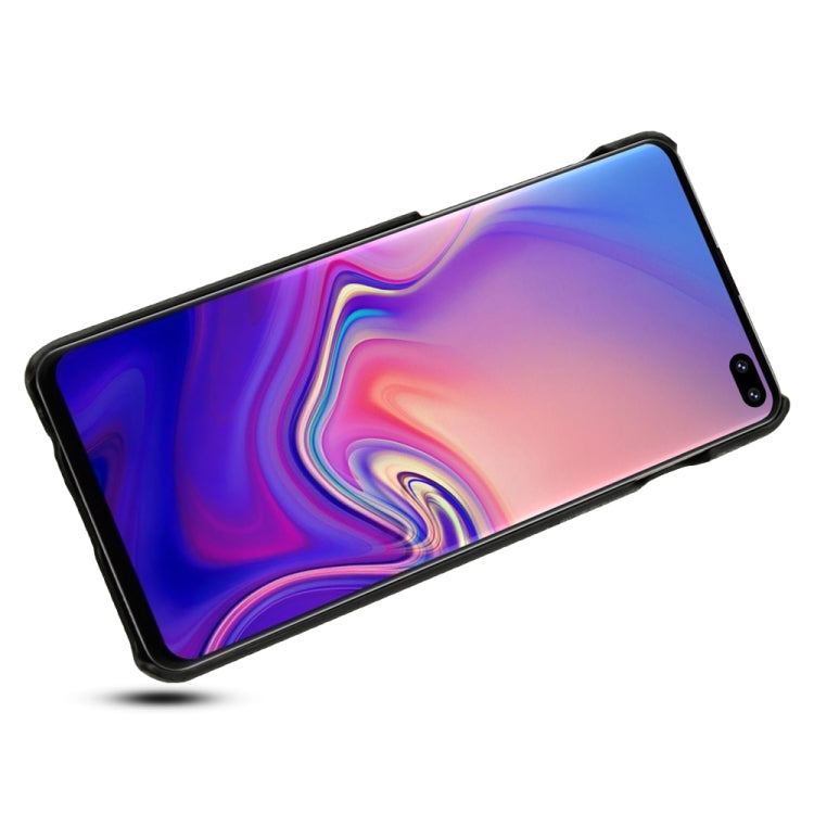 For Galaxy S10 PC + PU Splicing Case with Card Slots