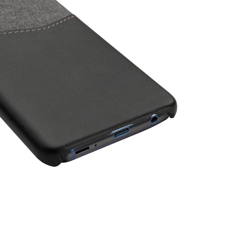 For Galaxy S10+ PC + PU Splicing Case with Card Slots