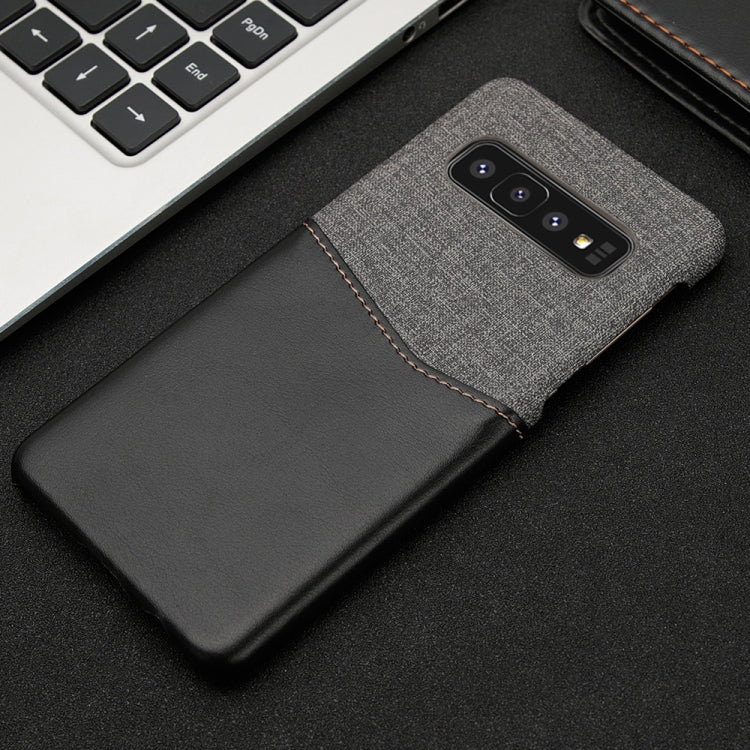 For Galaxy S10e PC + PU Splicing Case with Card Slots