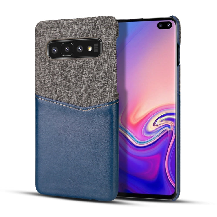 For Galaxy S10e PC + PU Splicing Case with Card Slots