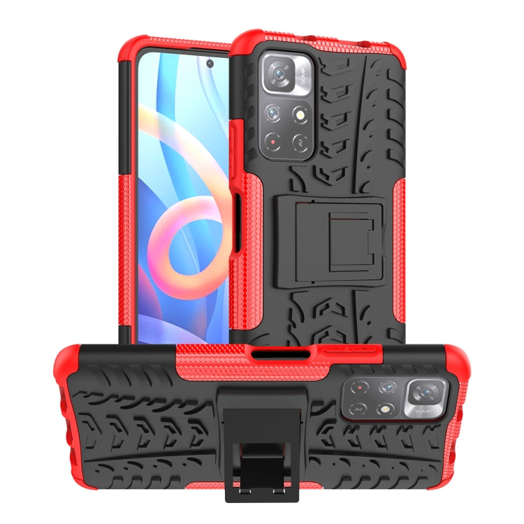 For Xiaomi Redmi Note 11 5G Tire Texture TPU + PC Phone Case