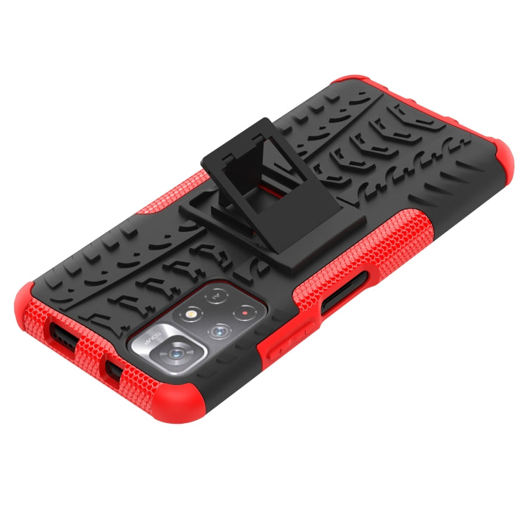 For Xiaomi Redmi Note 11 5G Tire Texture TPU + PC Phone Case