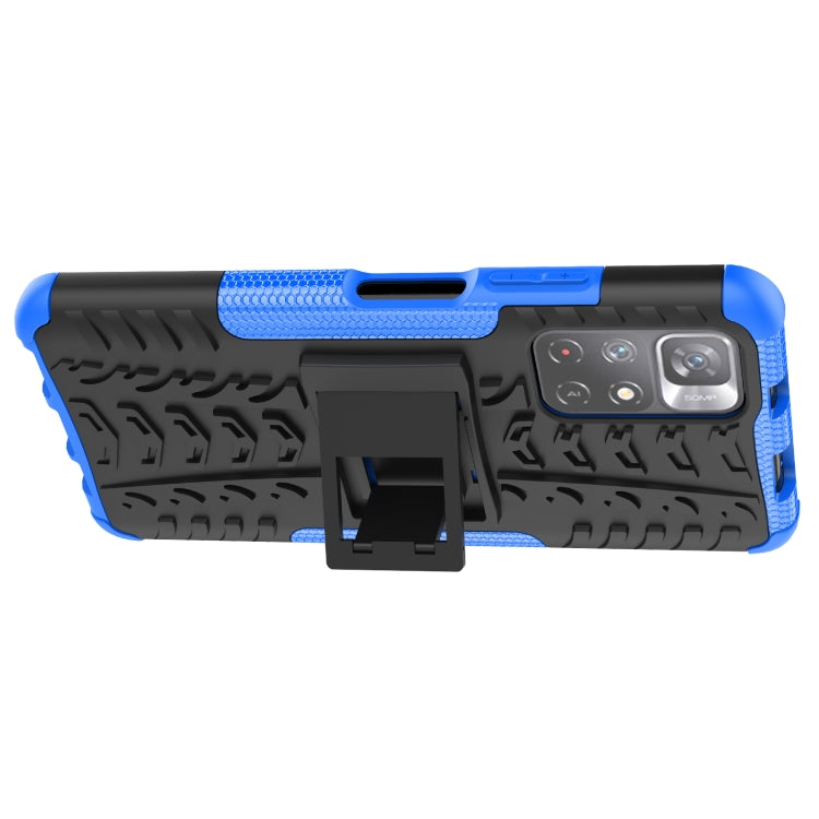For Xiaomi Redmi Note 11 5G Tire Texture TPU + PC Phone Case