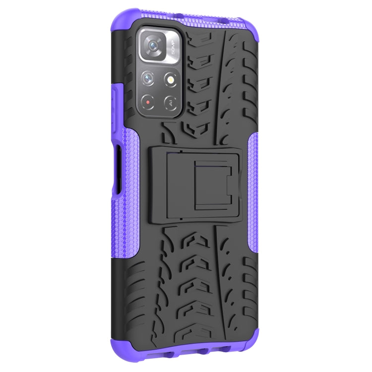 For Xiaomi Redmi Note 11 5G Tire Texture TPU + PC Phone Case