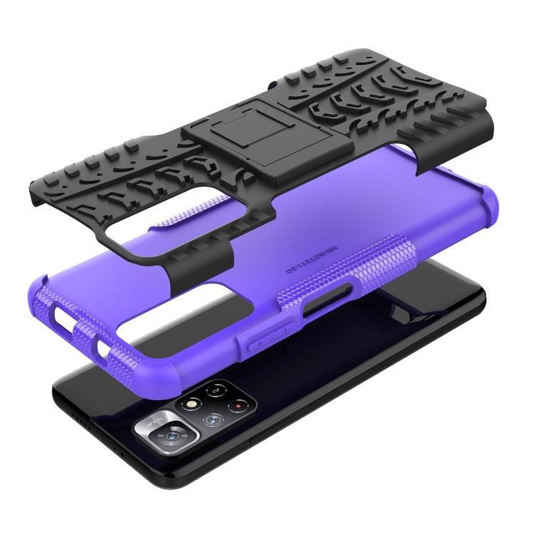 For Xiaomi Redmi Note 11 5G Tire Texture TPU + PC Phone Case