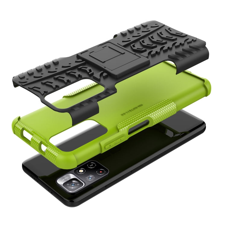 For Xiaomi Redmi Note 11 5G Tire Texture TPU + PC Phone Case